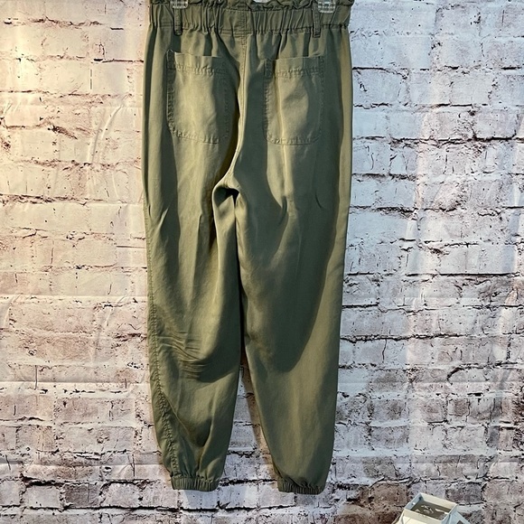 Womens Cest 1946 elastic waist pants. Army Green Belt Loops Small (C-19) - Picture 9 of 9